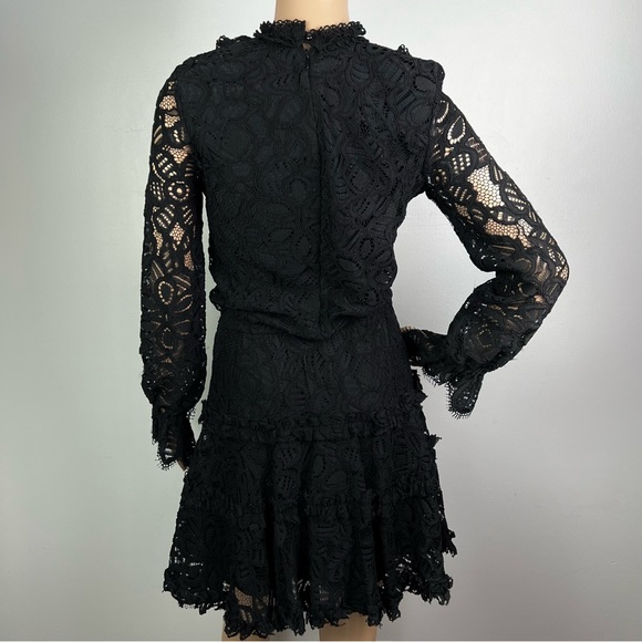NEW ALEXIS REVOLVE BLACK LACE MINI DRESS - Picture 7 of 8